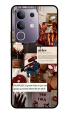 Zodiac Aries Vivo T4x 5G Glass Case