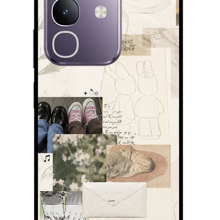 Soft Aesthetic Vivo T4x 5G Glass Case