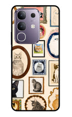 Mirror Cats Vivo T4x 5G Glass Case