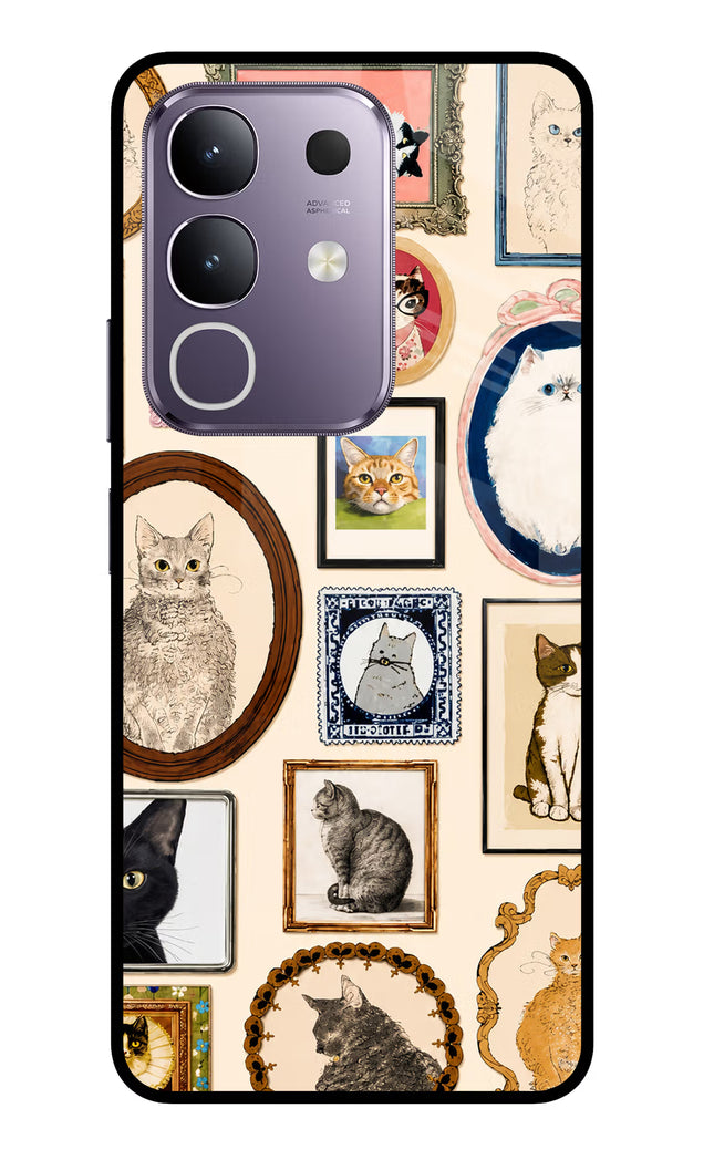Mirror Cats Vivo T4x 5G Glass Case