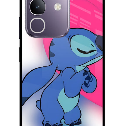 Stitch Hug Vivo T4x 5G Glass Case