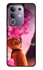 Always Cat Vivo T4x 5G Glass Case