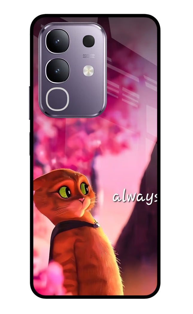 Always Cat Vivo T4x 5G Glass Case