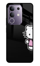 Kitty Charm Vivo T4x 5G Glass Case