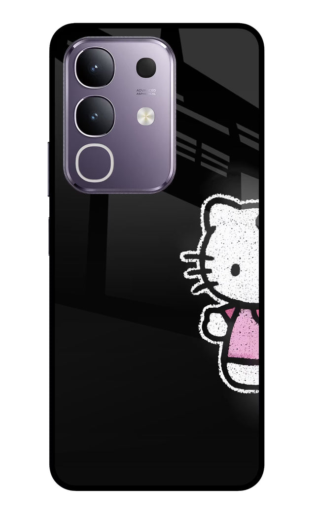 Kitty Charm Vivo T4x 5G Glass Case
