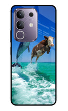 Dolphin vs Cow Vivo T4x 5G Glass Case