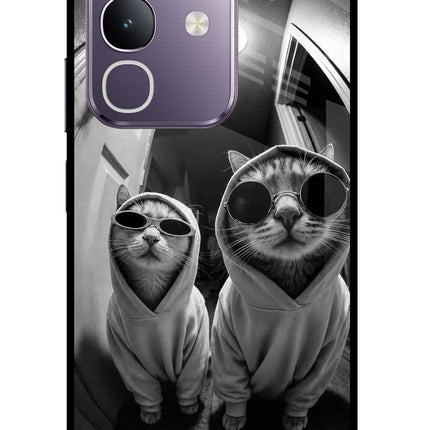 Hood Cats Vivo T4x 5G Glass Case