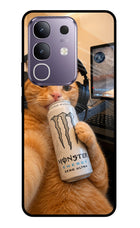 Gamer Cat Energy Vivo T4x 5G Glass Case
