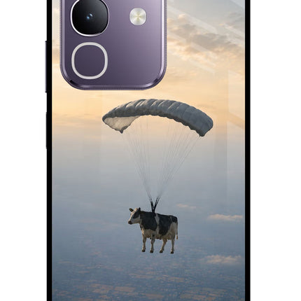 Skydiving Cow Vivo T4x 5G Glass Case