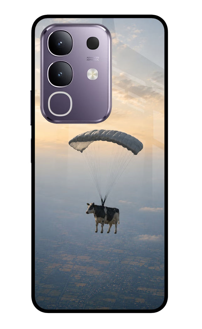 Skydiving Cow Vivo T4x 5G Glass Case