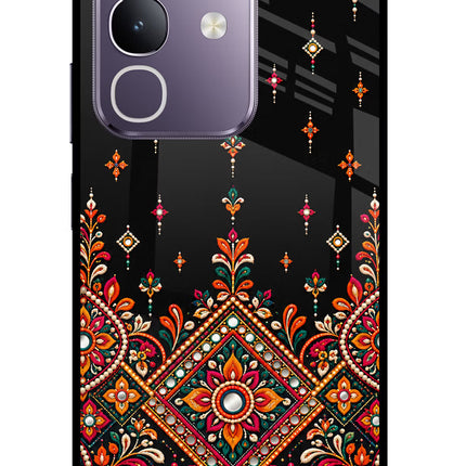 Noir Mehfil Vivo T4x 5G Glass Case