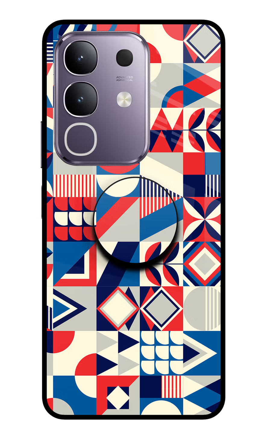 Colorful Pattern Vivo T4x 5G Pop Case, Glass case