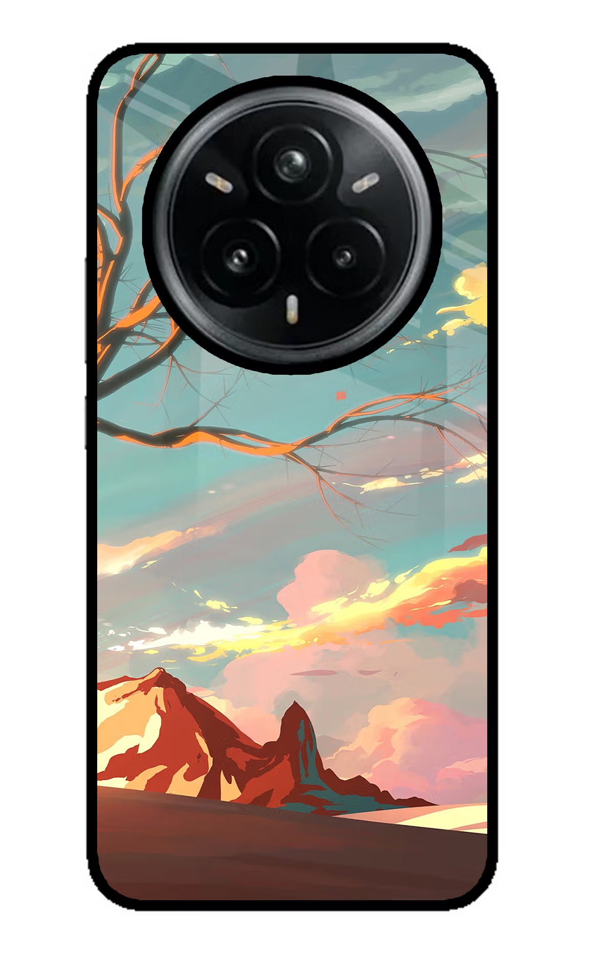 Scenery Realme 14 Pro Plus 5G Glass Case Back Cover by Casekaro