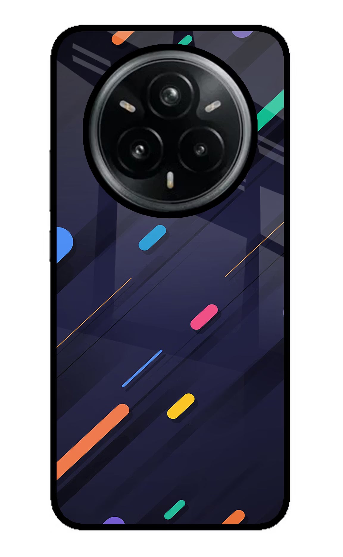 Abstract Design Realme 14 Pro Plus 5G Glass Case Back Cover by Casekaro