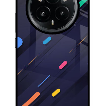 Abstract Design Realme 14 Pro Plus 5G Glass Case