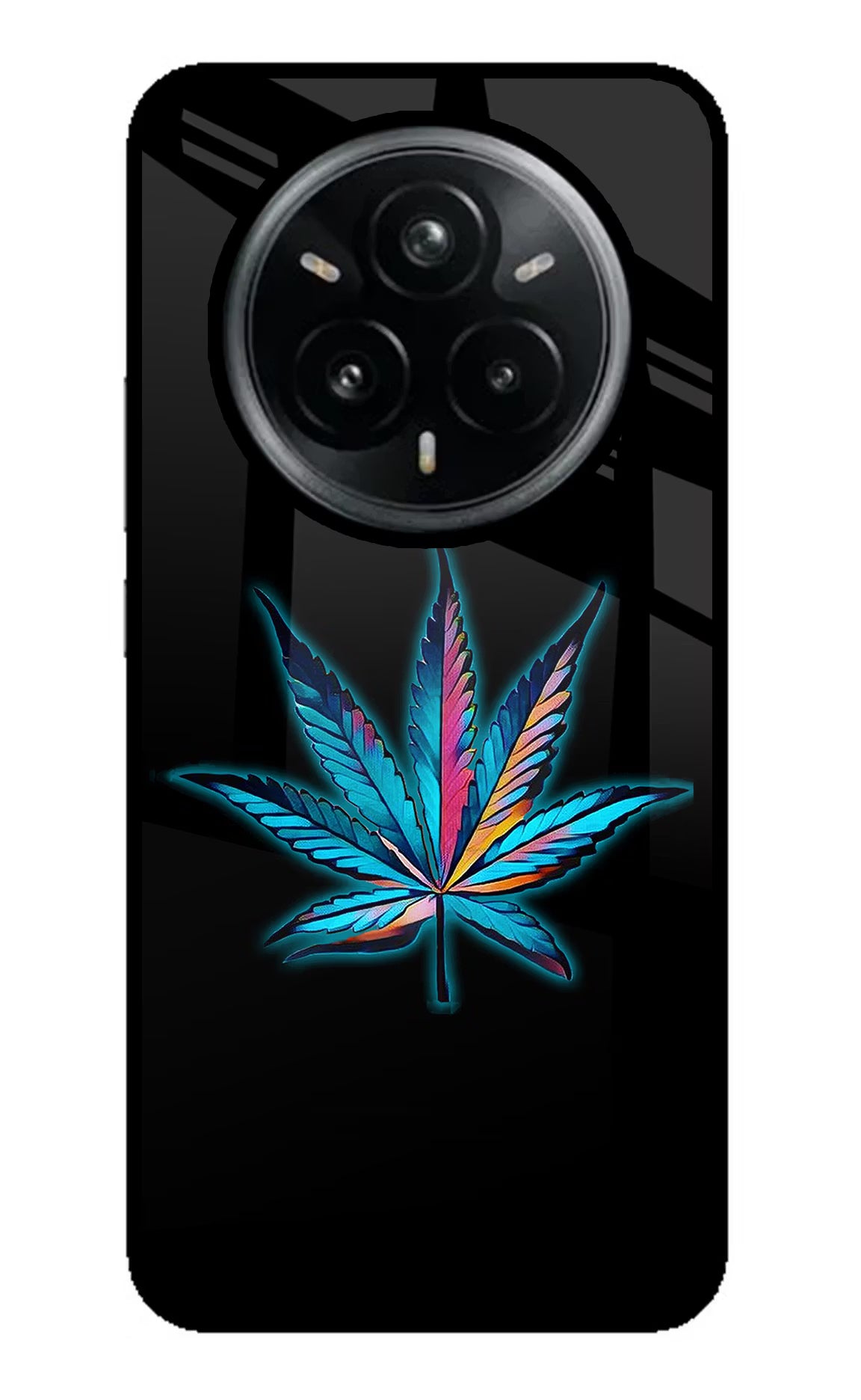 Weed Realme 14 Pro Plus 5G Glass Case Back Cover by Casekaro