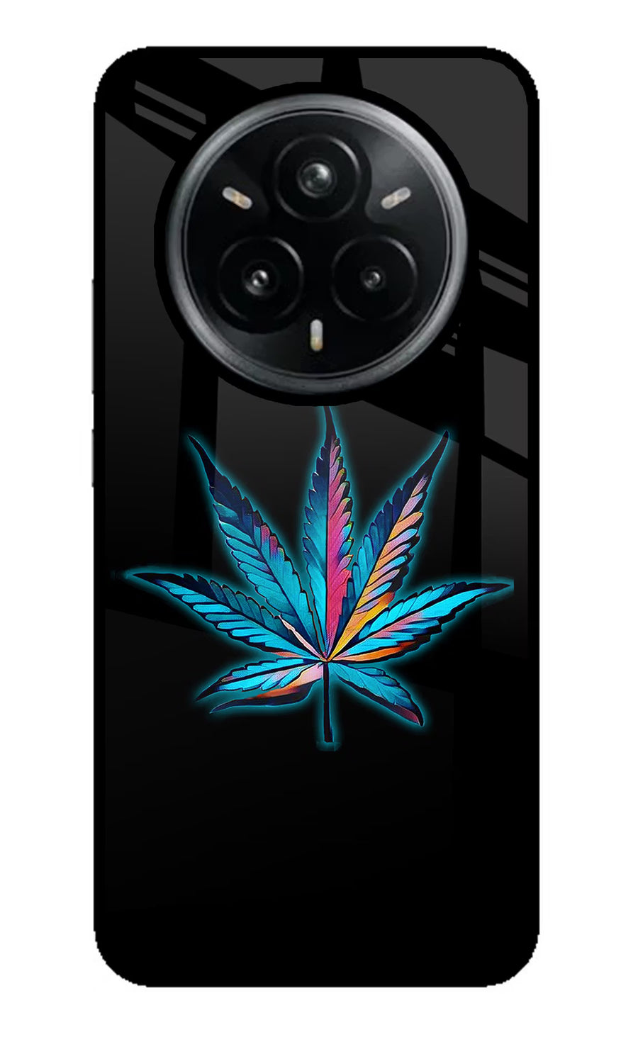 Weed Realme 14 Pro Plus 5G Back Cover, Glass case