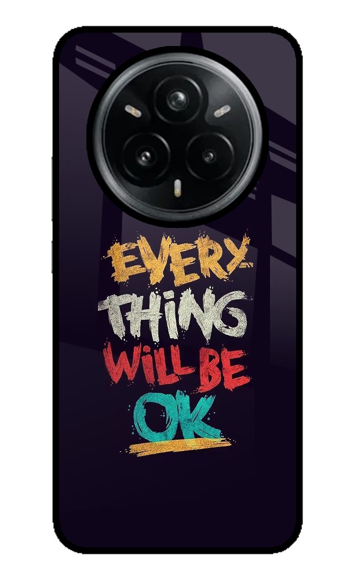 Everything Will Be Ok Realme 14 Pro Plus 5G Glass Case Back Cover by Casekaro