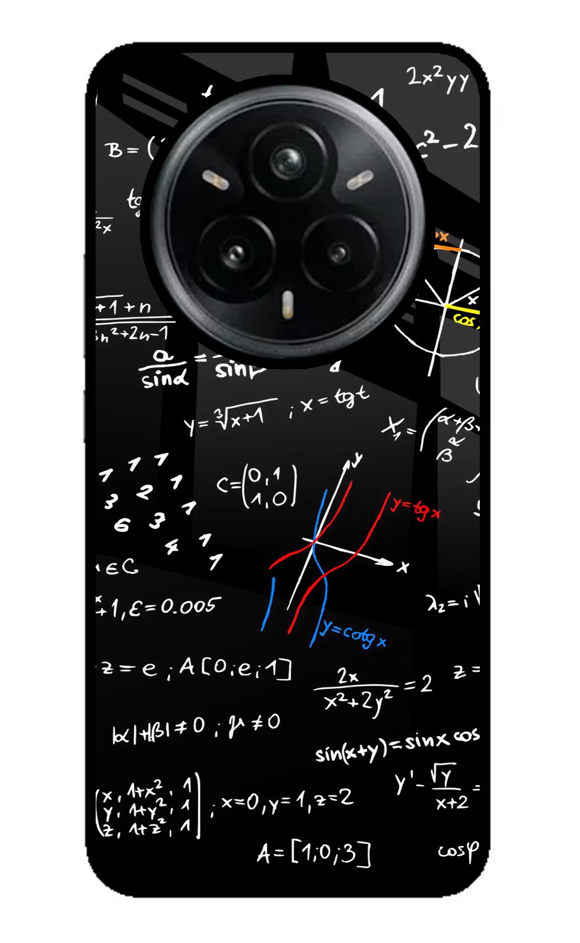 Mathematics Formula Realme 14 Pro Plus 5G Glass Case Back Cover by Casekaro
