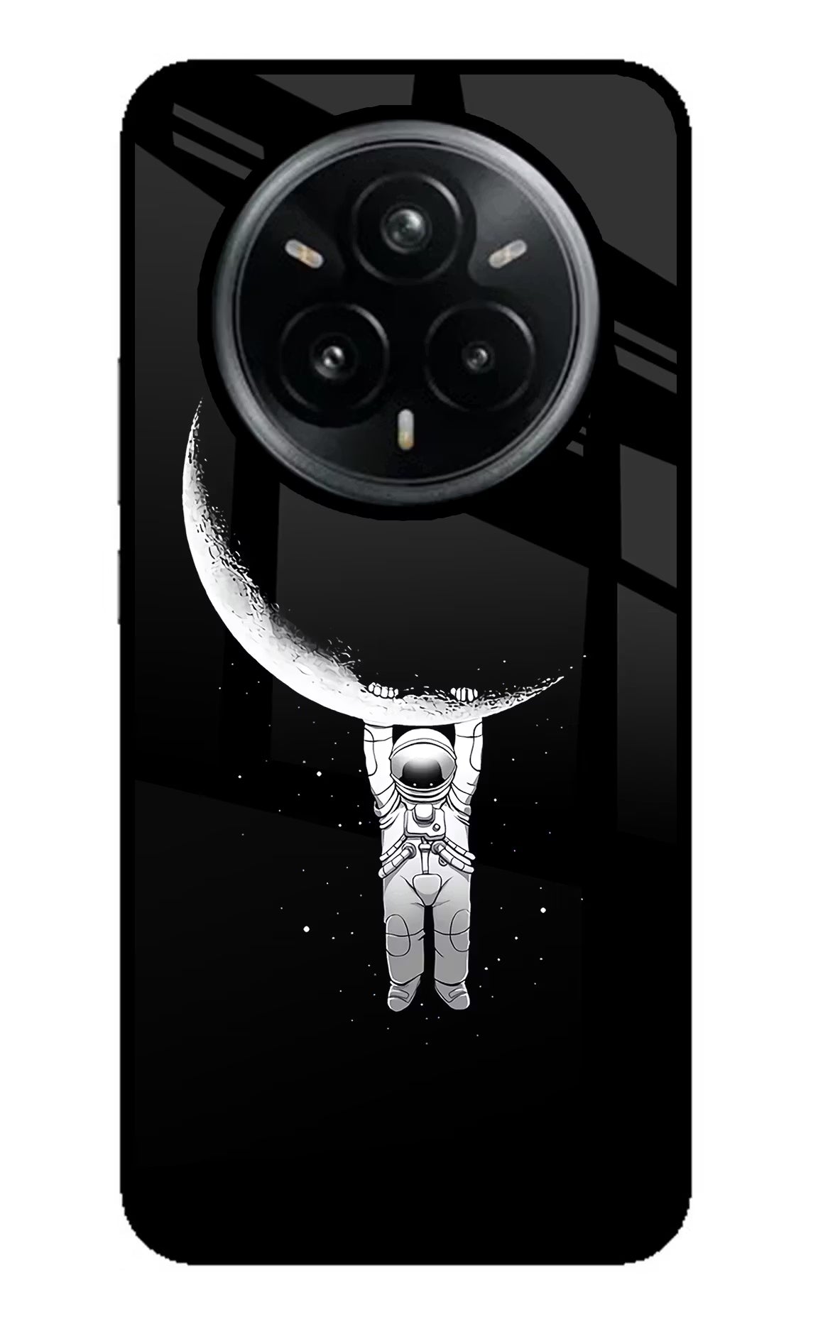 Moon Space Realme 14 Pro Plus 5G Glass Case Back Cover by Casekaro