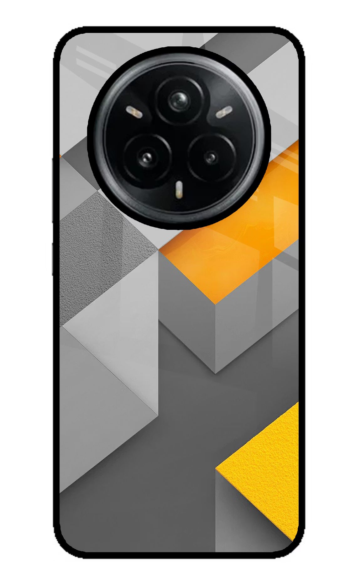 Abstract Realme 14 Pro Plus 5G Glass Case Back Cover by Casekaro