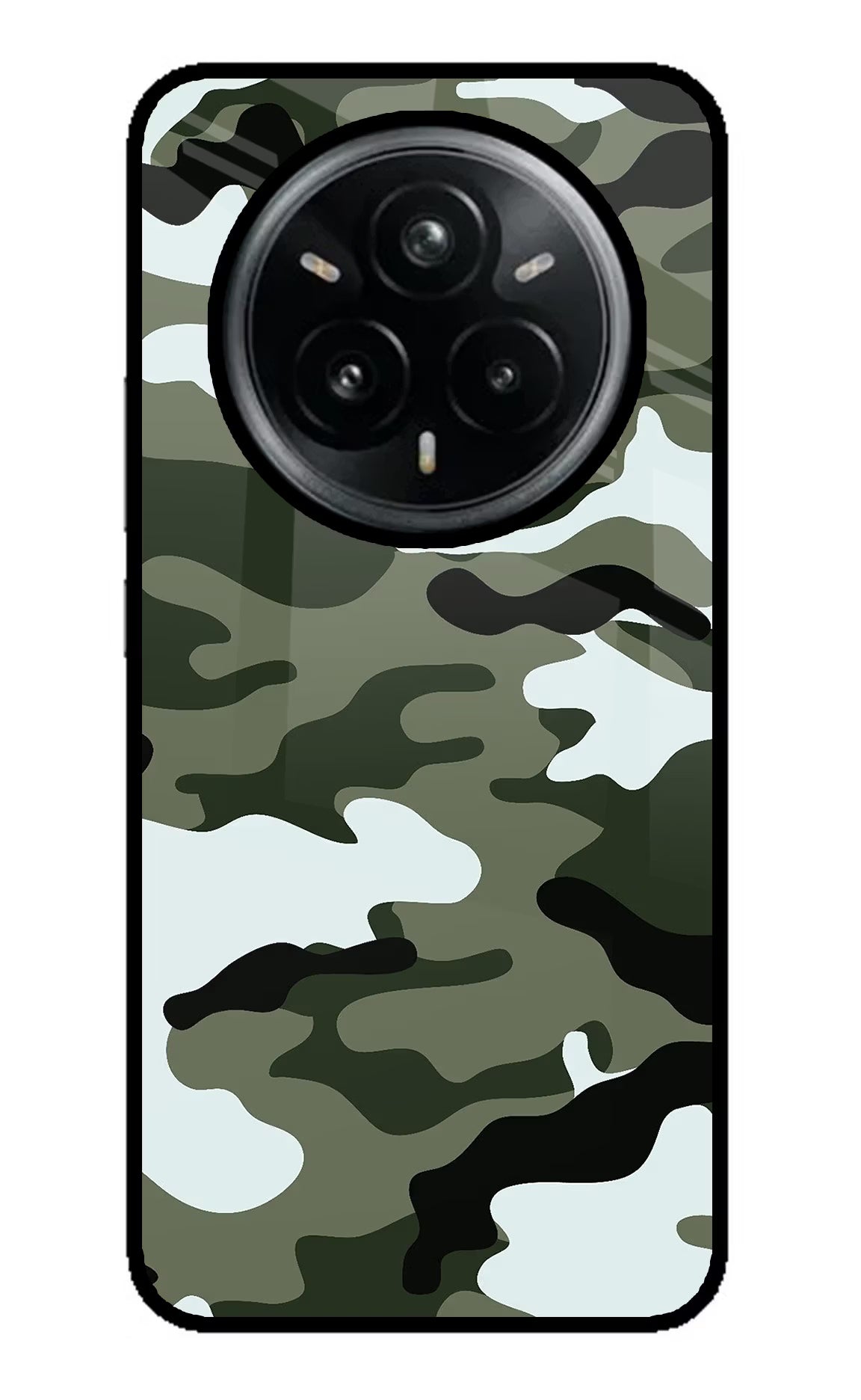 Camouflage Realme 14 Pro Plus 5G Glass Case