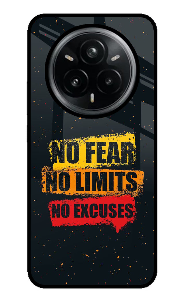 No Fear No Limits No Excuse Realme 14 Pro Plus 5G Glass Case