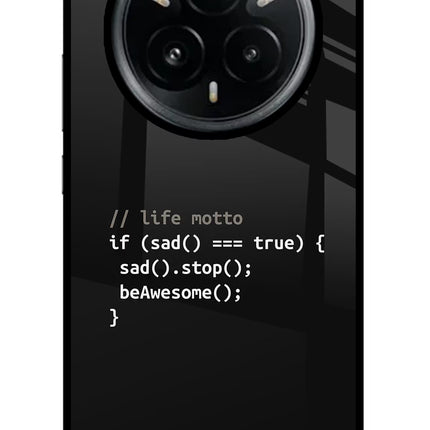 Life Motto Code Realme 14 Pro Plus 5G Glass Case