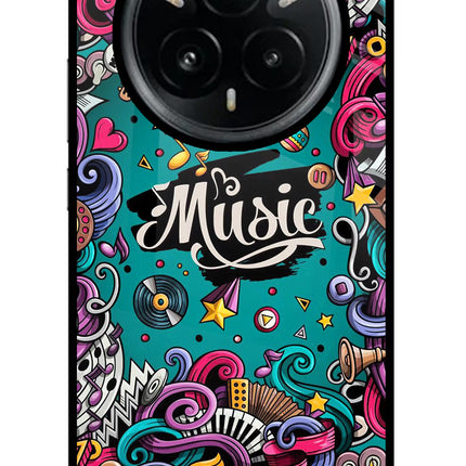 Music Graffiti Realme 14 Pro Plus 5G Glass Case