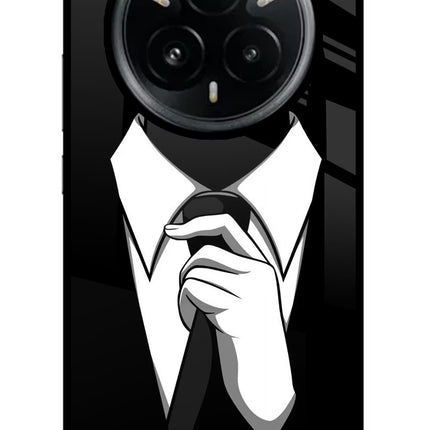 Black Tie Realme 14 Pro Plus 5G Glass Case
