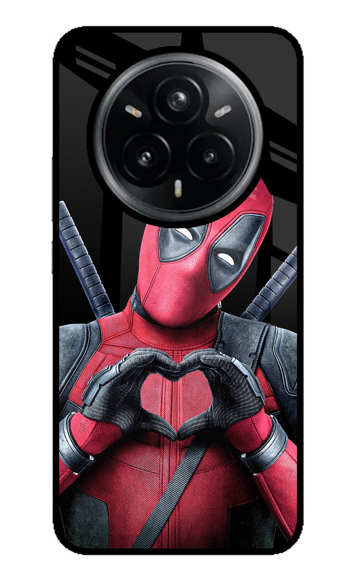 Deadpool Realme 14 Pro Plus 5G Glass Case Back Cover by Casekaro