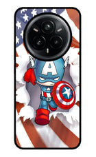 Captain America Realme 14 Pro Plus 5G Glass Case