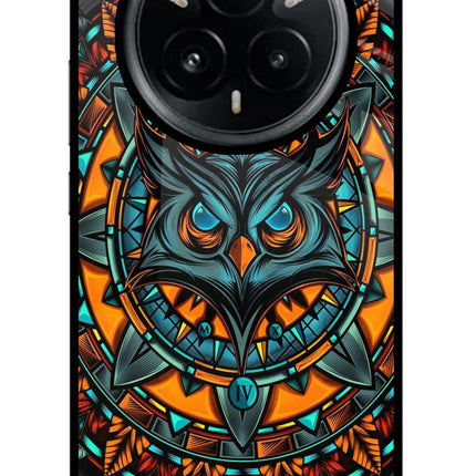 Angry Owl Art Realme 14 Pro Plus 5G Glass Case