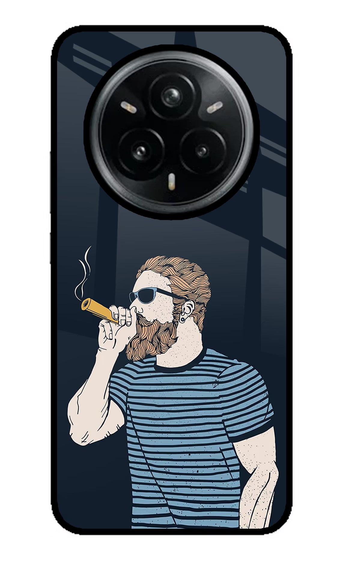Smoking Realme 14 Pro Plus 5G Glass Case Back Cover by Casekaro