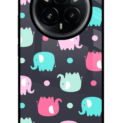 Elephants Realme 14 Pro Plus 5G Glass Case