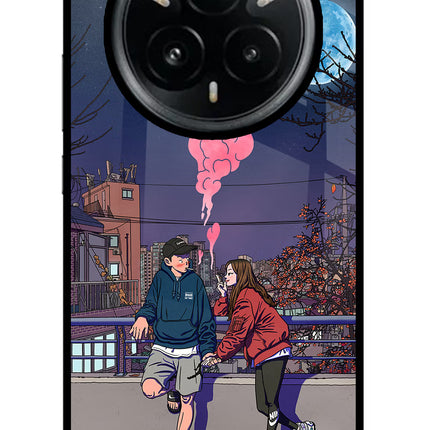 Chilling Couple Realme 14 Pro Plus 5G Glass Case