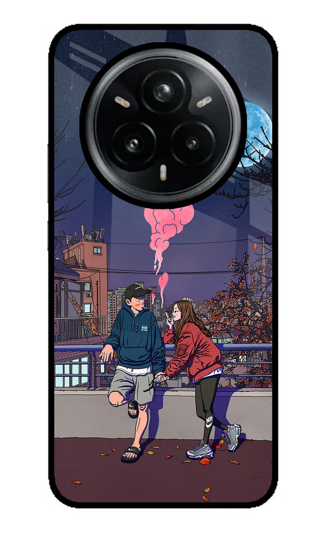 Chilling Couple Realme 14 Pro Plus 5G Glass Case