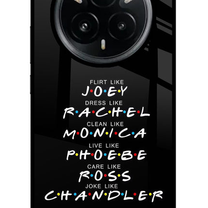 FRIENDS Character Realme 14 Pro Plus 5G Glass Case
