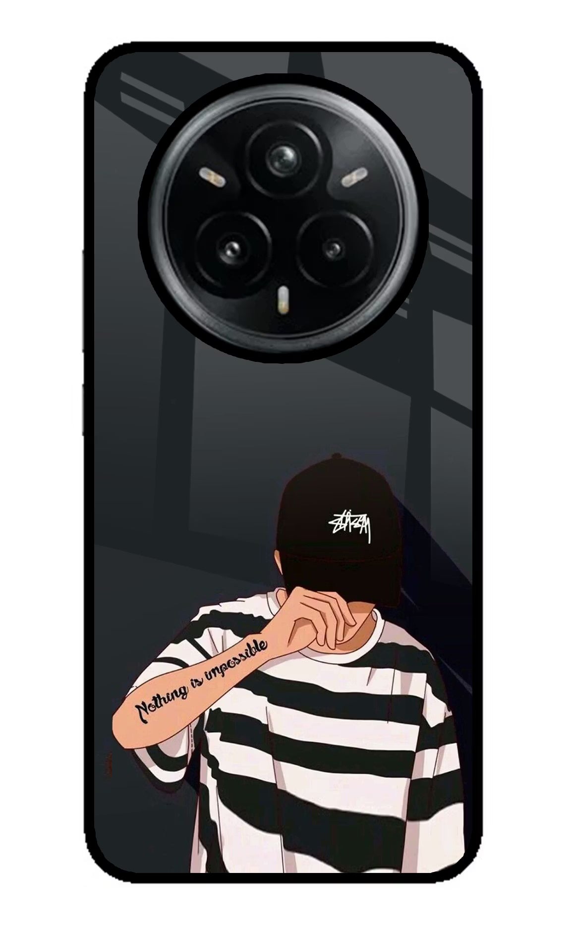 Aesthetic Boy Realme 14 Pro Plus 5G Glass Case Back Cover by Casekaro