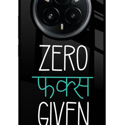 Zero Fucks Given Realme 14 Pro Plus 5G Glass Case