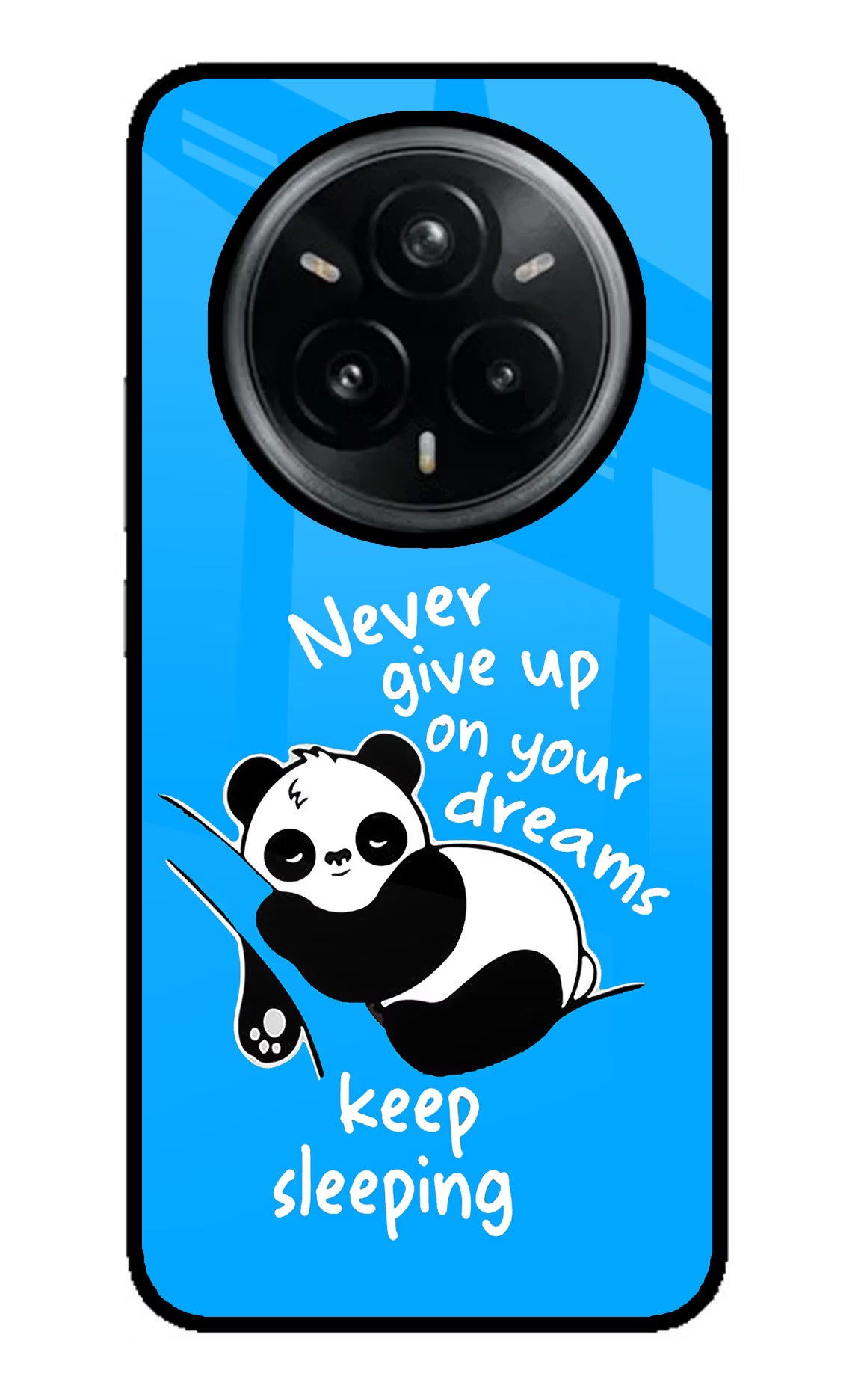 Keep Sleeping Realme 14 Pro Plus 5G Glass Case Back Cover by Casekaro