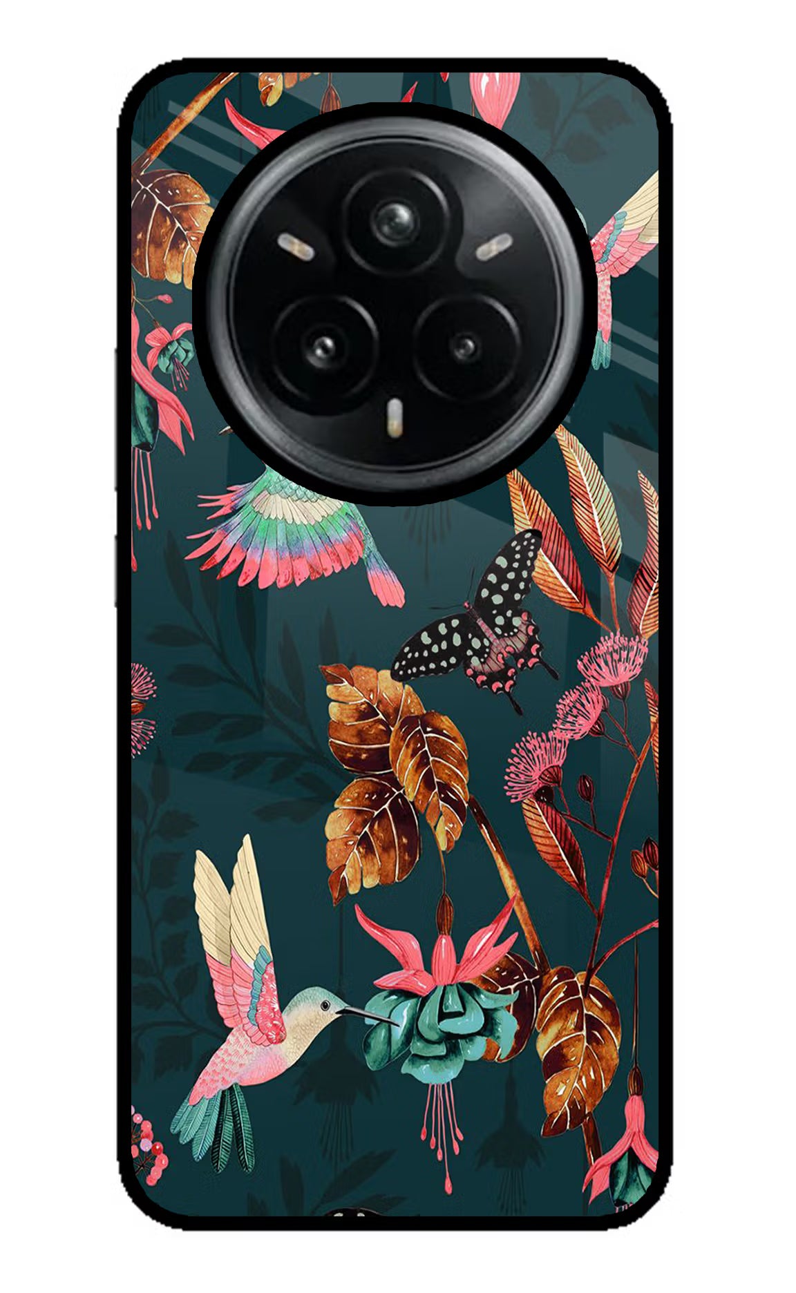 Birds Realme 14 Pro Plus 5G Glass Case Back Cover by Casekaro