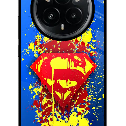 Superman logo Realme 14 Pro Plus 5G Glass Case