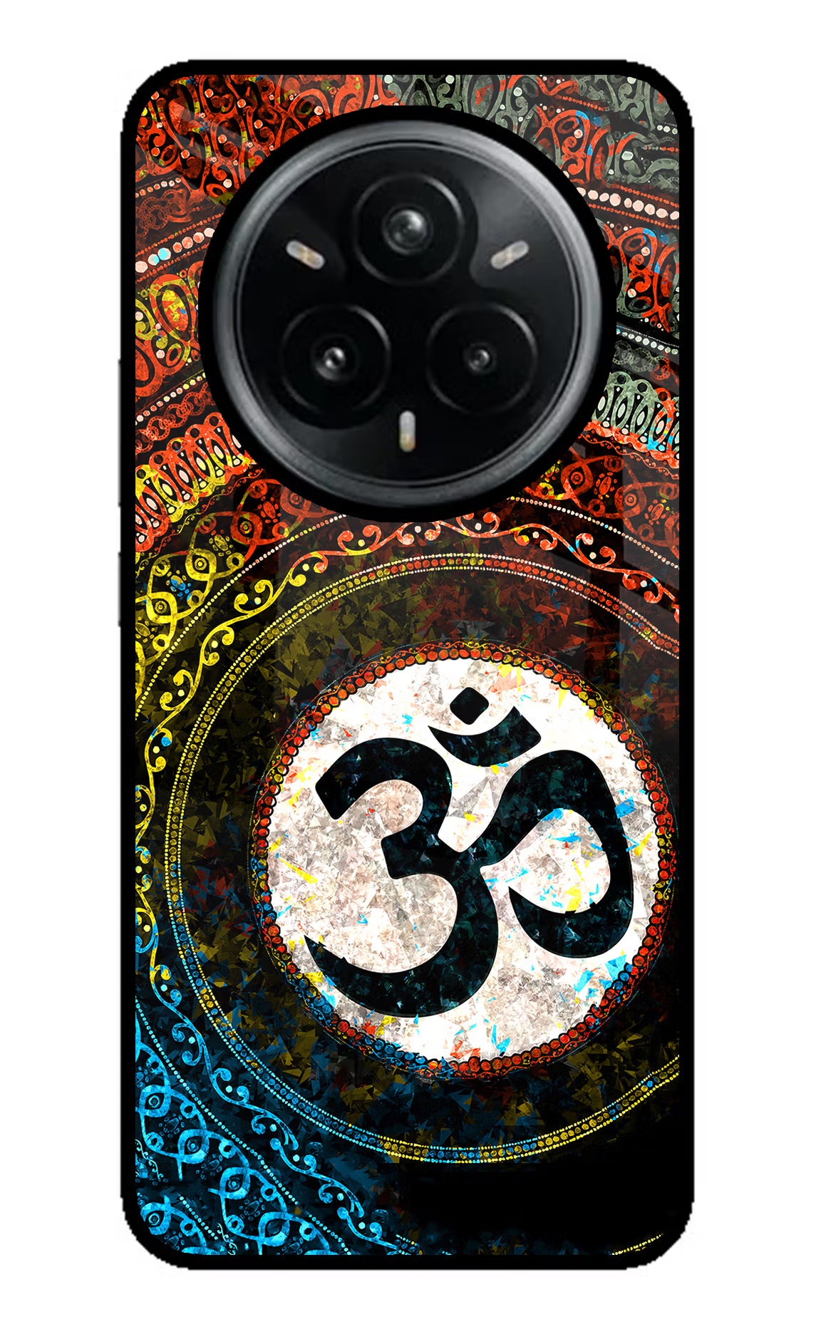 Om Cultural Realme 14 Pro Plus 5G Glass Case Back Cover by Casekaro