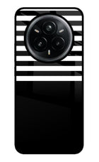 Black and White Print Realme 14 Pro Plus 5G Glass Case