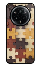 Wooden Puzzle Realme 14 Pro Plus 5G Glass Case