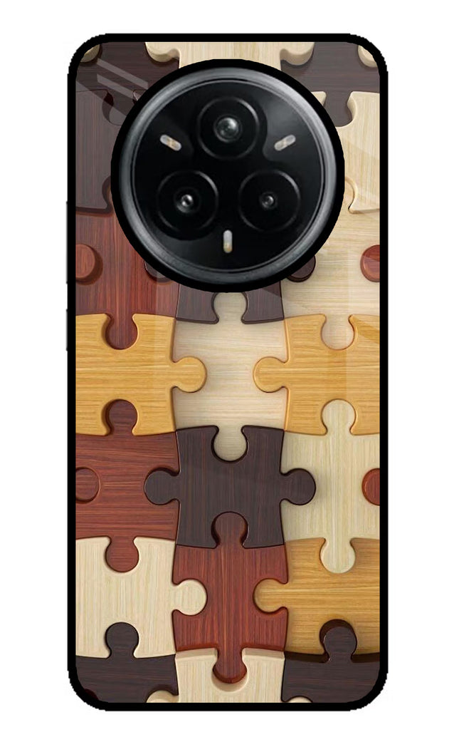 Wooden Puzzle Realme 14 Pro Plus 5G Glass Case