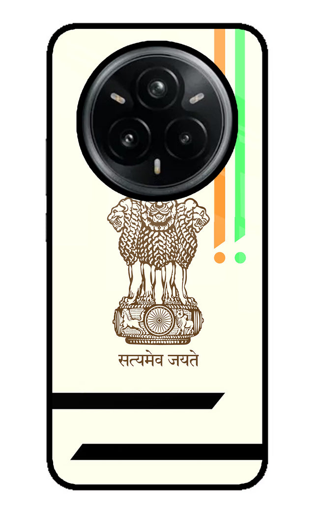Satyamev Jayate Brown Logo Realme 14 Pro Plus 5G Glass Case