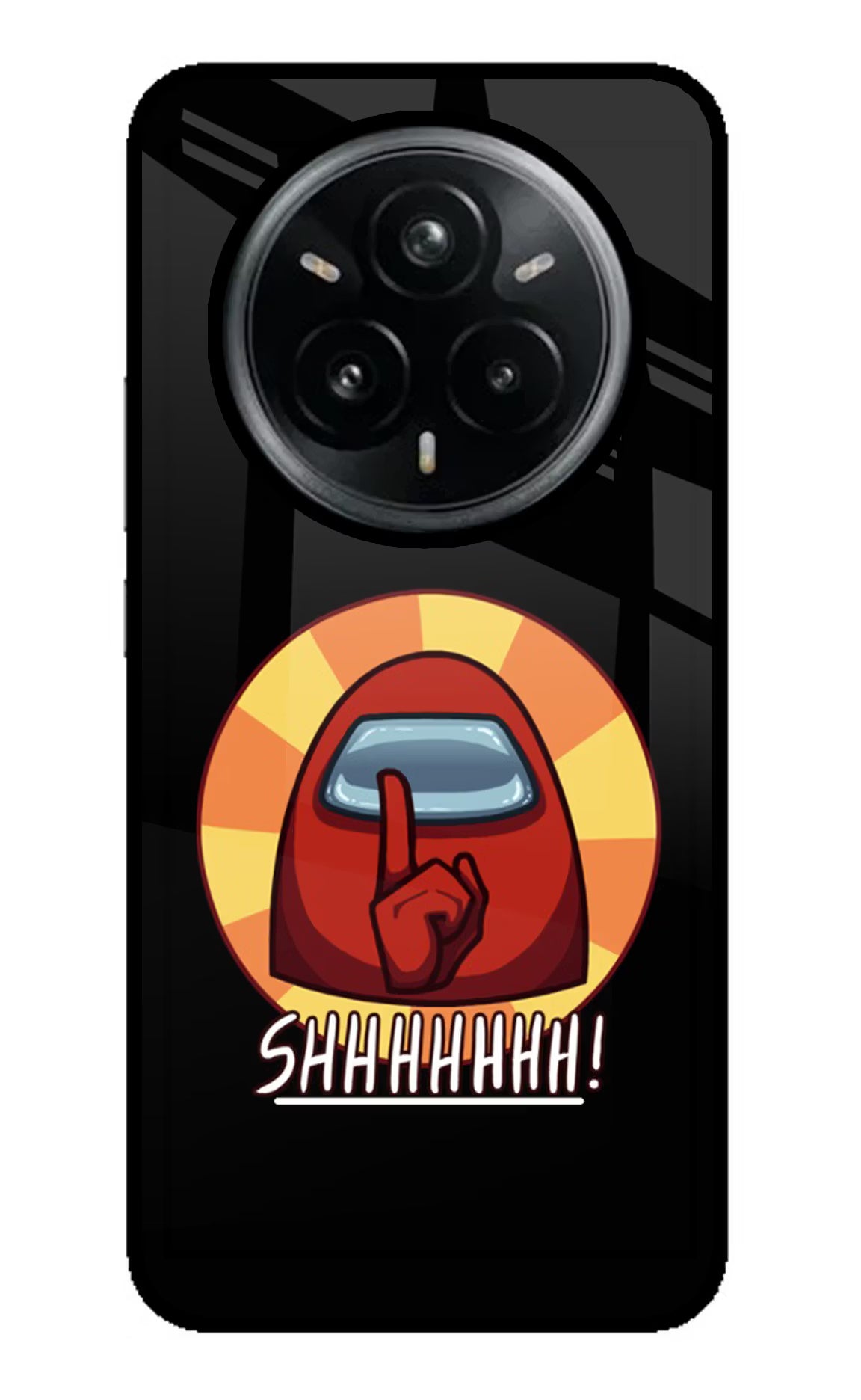 Among Us Shhh! Realme 14 Pro Plus 5G Glass Case