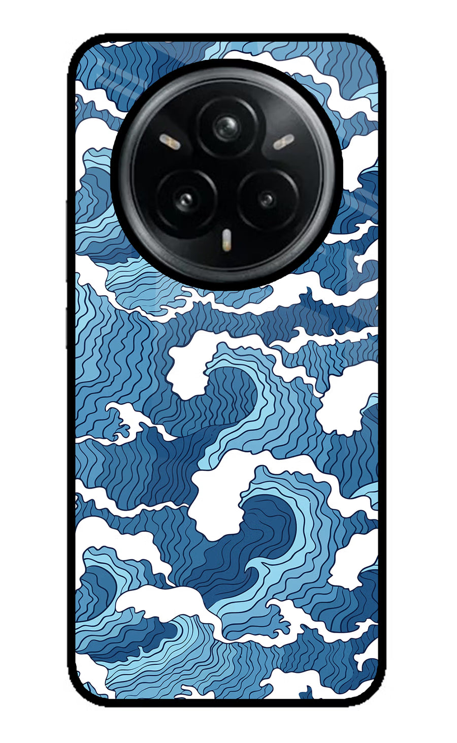 Blue Waves Realme 14 Pro Plus 5G Back Cover, Glass case